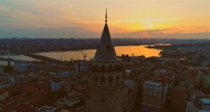 Galata Kulesi'nin mest eden manzarası