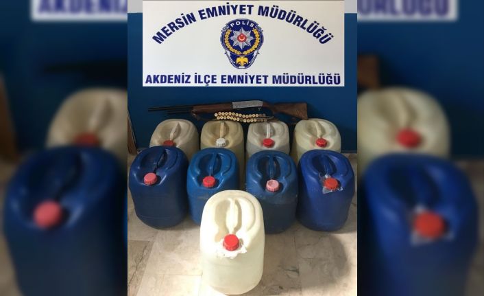 Akdeniz’de 270 litre kaçak alkol ele geçirildi