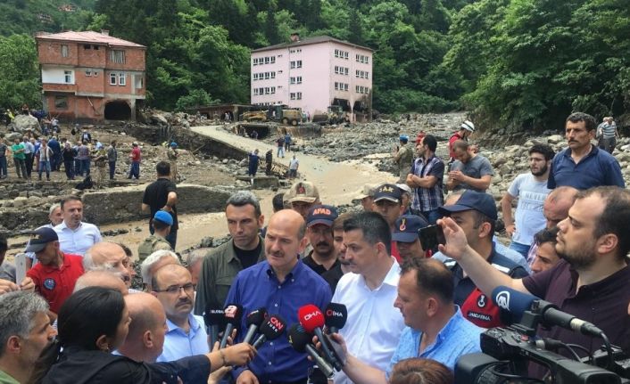 Bakan Süleyman Soylu: "Selde hayatını kaybedenlerin sayısı 4’e yükseldi"