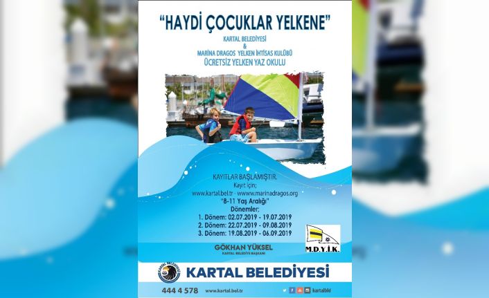 Çocuklar, yaz tatilinde de Kartallı olmanın ayrıcalığını yaşıyor