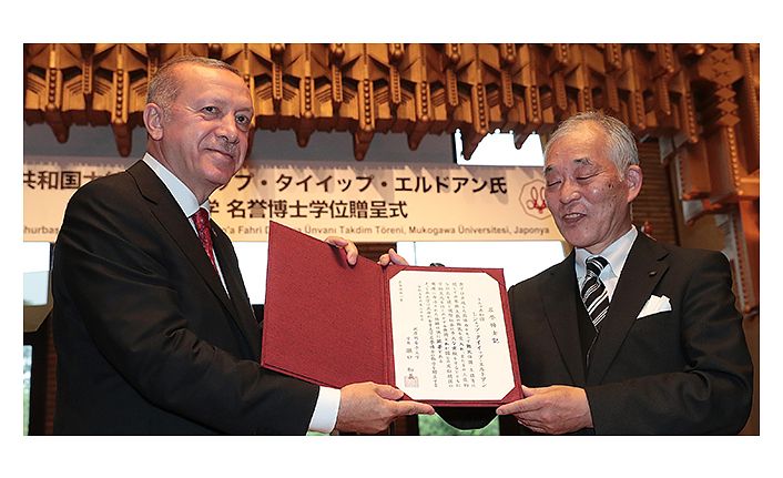 Cumhurbaşkanı Erdoğan'a Japonya'da fahri doktora unvanı