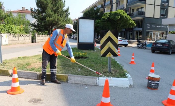 Safranbolu’da caddelerde çalışmalar sürüyor