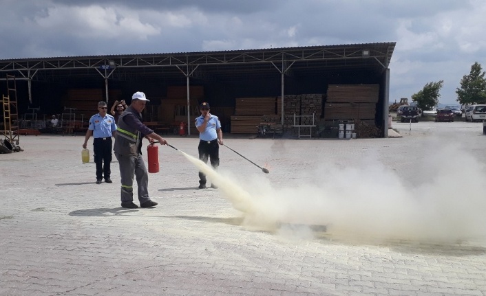 Tepebaşı Belediyesi personeline Temel Yangın Güvenliği eğitimi