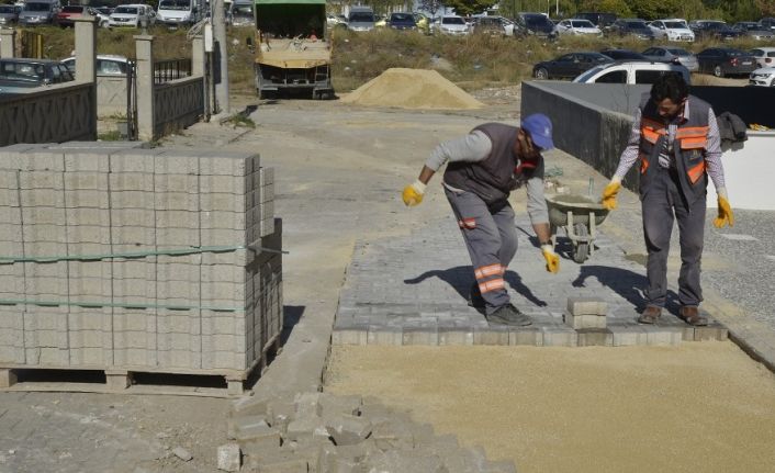 Tepebaşı bölgesinde üstyapı çalışmaları