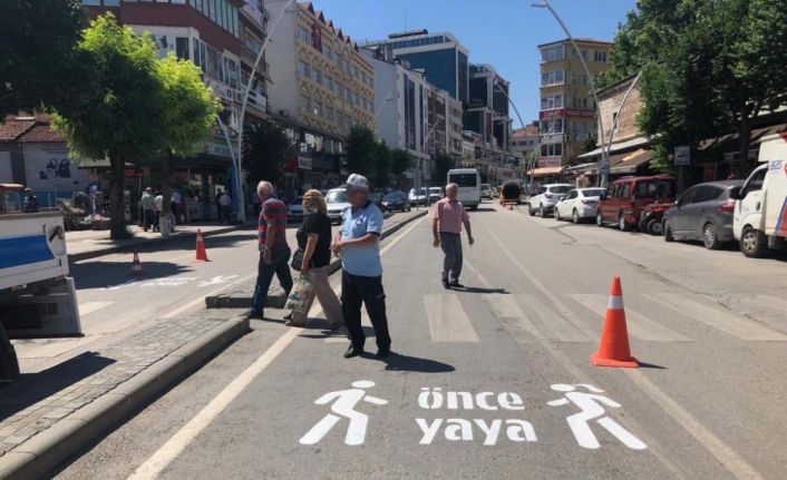 Tokat’ta yaya öncelikli trafik düzenlemesi