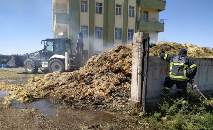 Aksaray’da saman yangını korkuttu