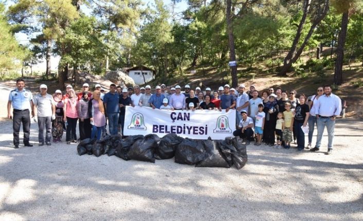 Çan’da çevre temizliği