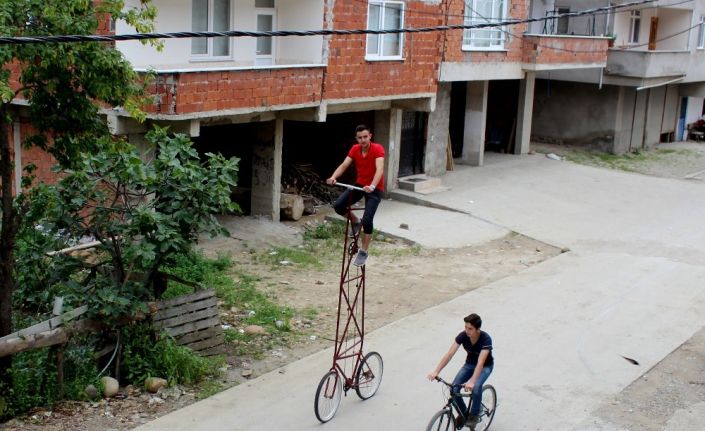 En havalı bisikleti yaptı