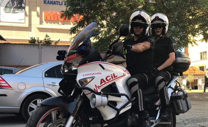 Motosikletli ambulanslar ile vakaya ulaşım 10 dakikanın altına düşüyor