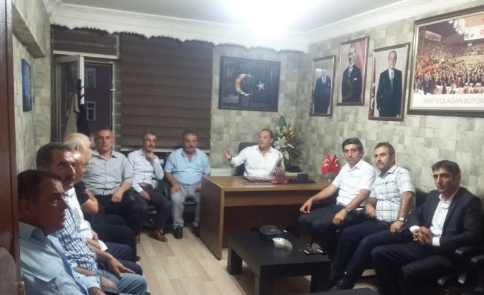 MHP İl Başkanı Karataş, sendika temsilcileri ile bir araya geldi