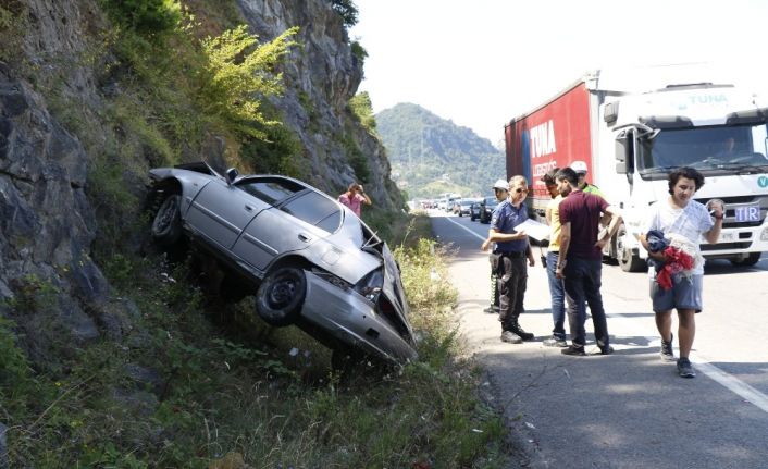 Zonguldak’ta trafik kazası: 3 yaralı