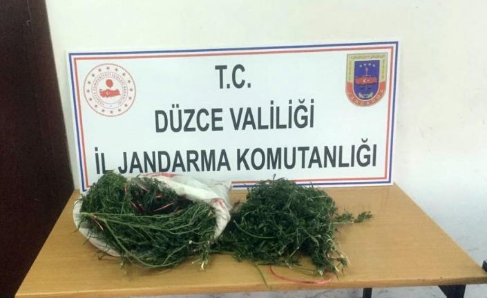 Düzce’de 2 kilo 750 gram esrar ele geçirildi