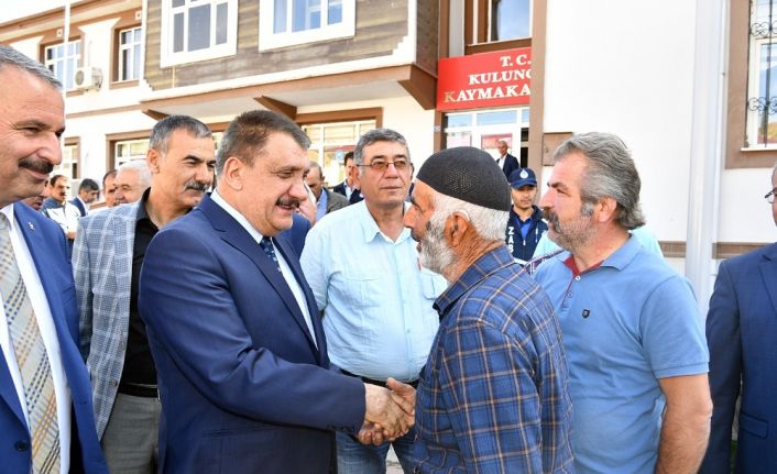 Malatya Büyükşehir Belediye Başkanı Selahattin Gürkan, Kuluncak’ı ziyaret etti