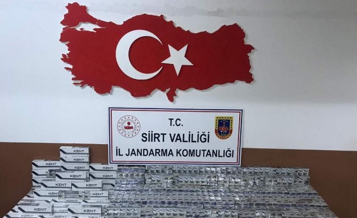 Siirt’te 2 bin 500 paket kaçak sigara ele geçirildi