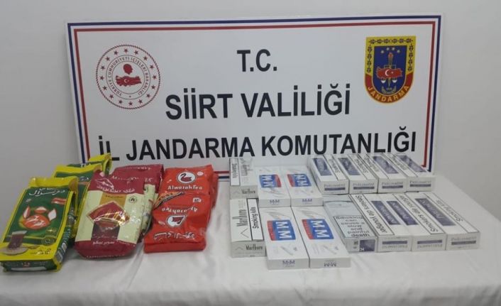 Siirt’te kaçak sigara ve kaçak çay ele geçirildi