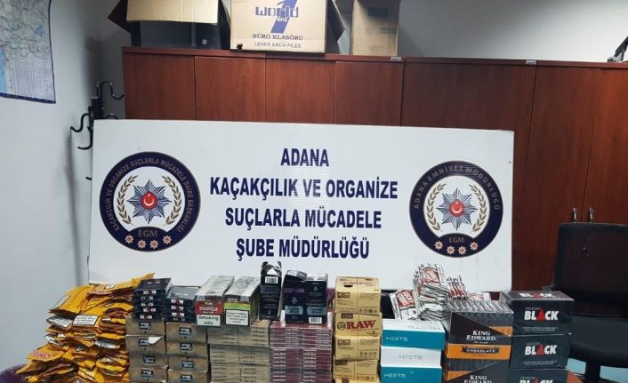 Adana’da kaçakçılık operasyonu