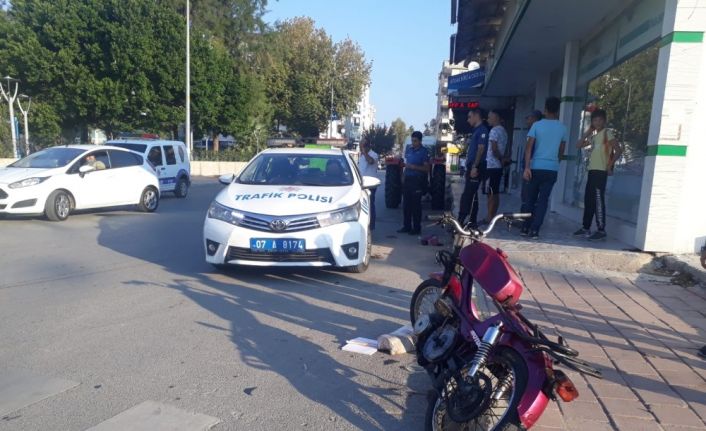 Antalya’da motosiklet kazası: 2 yaralı