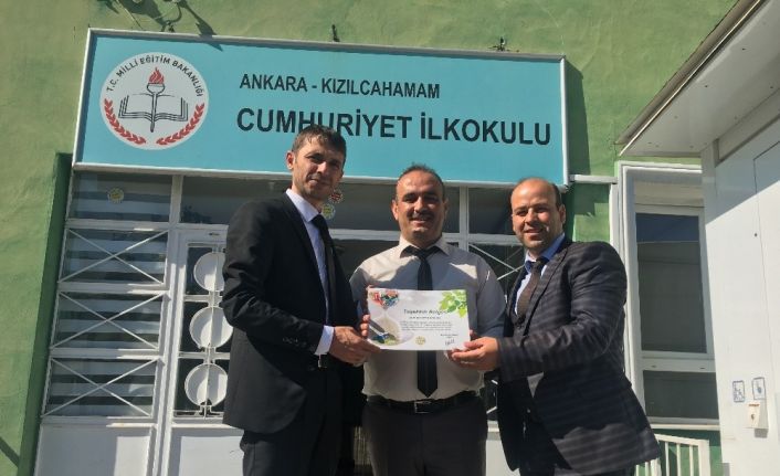 Atık pil yarışmasında birinci oldular