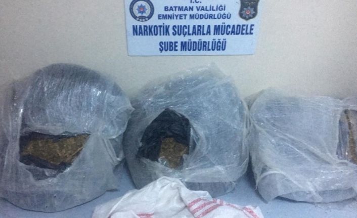 Batman’da 27 kilo 500 gram uyuşturucu madde ele geçirildi