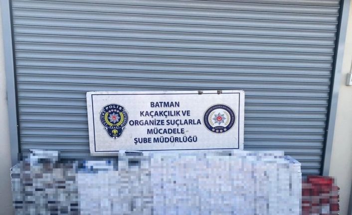 Batman’da 8 bin 250 paket kaçak sigara ele geçirildi