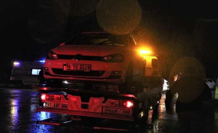 Bolu’da, Polis Evi’nin çatısı alev alev yandı