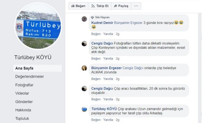 Buldan’da toplanmayan çöpler, sosyal medyada günün konusu oldu