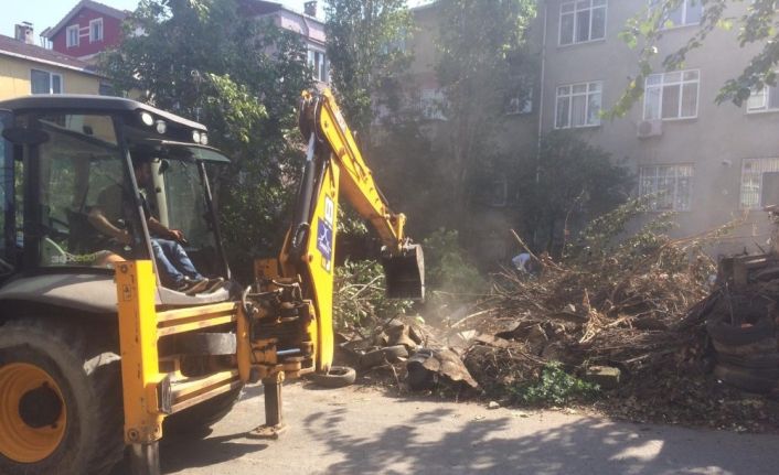 Darıca’dadaki evden 7 kamyon çöp çıktı