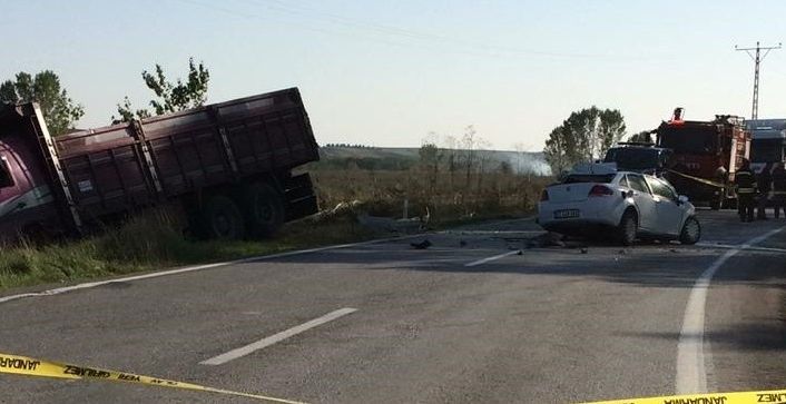 Edirne’de trafik kazası: 1 ölü