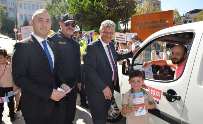 Fatsa’da yaya geçidinde farkındalık nöbeti