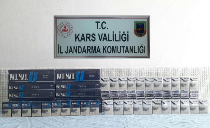 Kars’ta sigara kaçakçıların kurnazlığını jandarma yutmadı