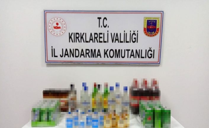 Kırklareli’nde kaçak içki operasyonu