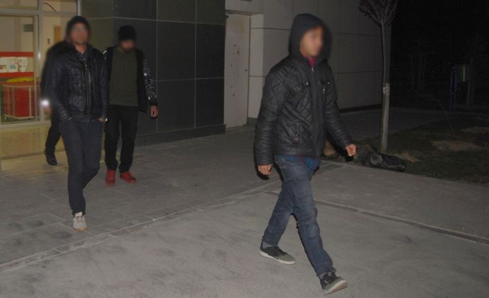 Minibüste 16 kaçak göçmen yakalandı