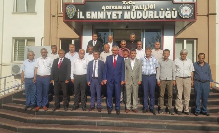 Muhtarlar,  Emniyet Müdürü Ergüder ile bir araya geldi