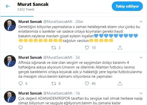 Murat Sancak görevi bırakma kararını askıya aldı