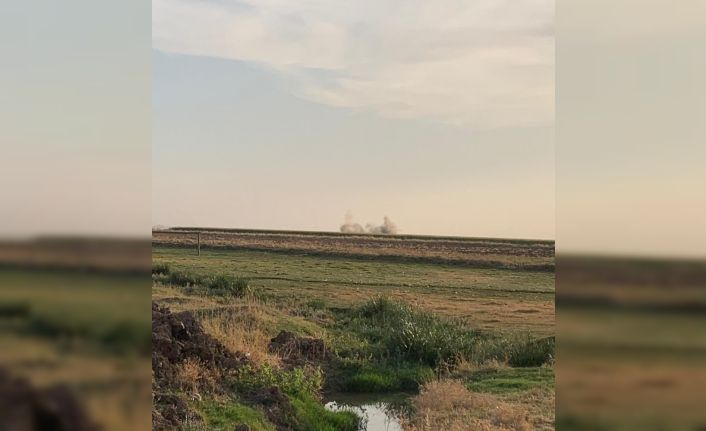 Nusaybin’e roketin düşme anı kamerada