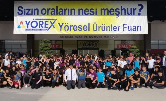 Öğrenciler YÖREX Fuarında yeni tatlar keşfetti