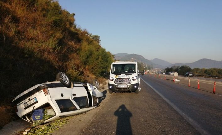 Pazara giderken kaza yaptılar