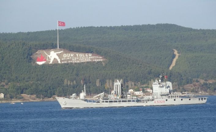 Çanakkale Boğazı’ndan peş peşe NATO gemileri geçti