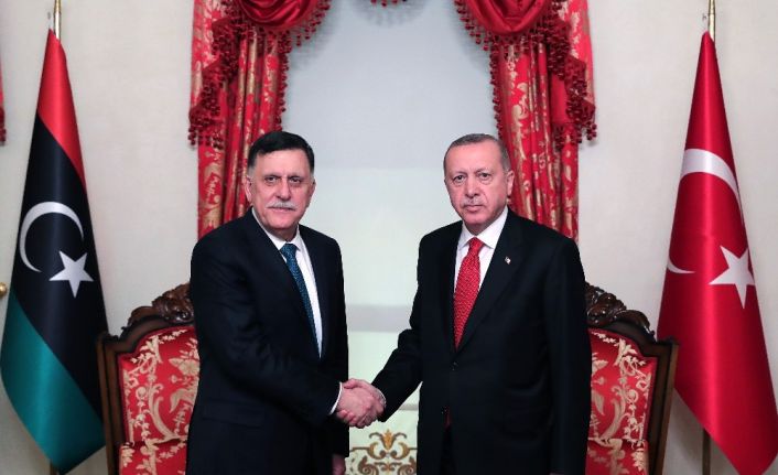 Cumhurbaşkanı Erdoğan, Sarraj’ı kabul etti