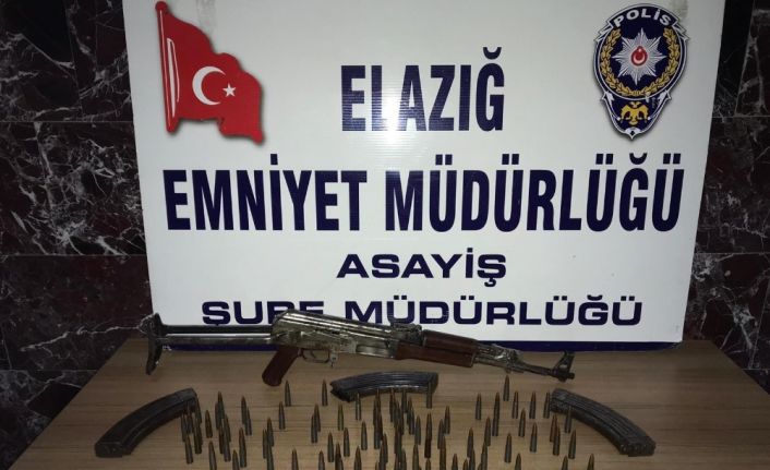 Elazığ’da kalaşnikof  ele geçirildi