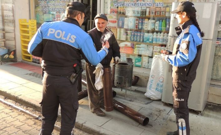 Kars’ta polisten karbonmonoksit uyarısı