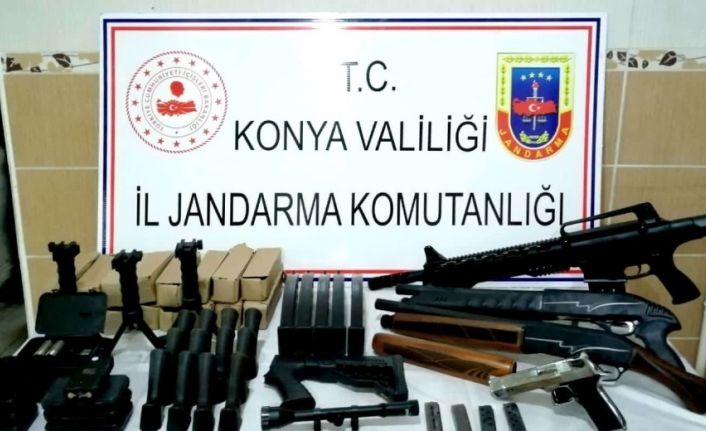 Konya’da jandarmadan ruhsatsız silah satışına darbe