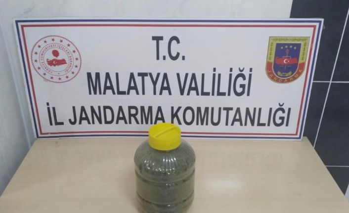 Malatya’da 1 kilo 600 gram esrar ele geçirildi