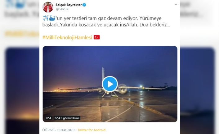 Selçuk Bayraktar’tan Akıncı paylaşımı