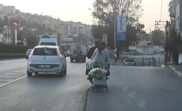 Trafikte tehlikeli yolculuk