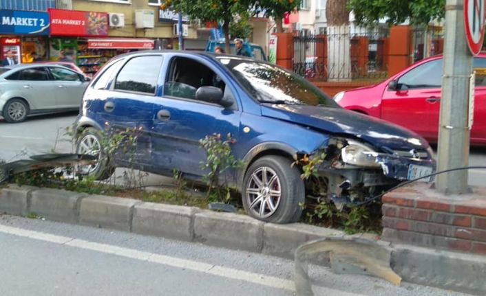 Kazayı engellemek isterken kaza yaptı