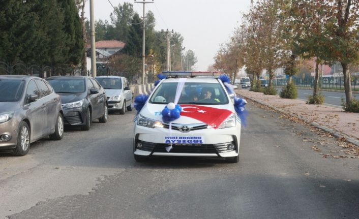 Polis sirenleri bu defa şehidin kızı için çaldı