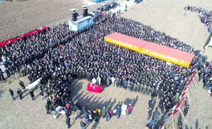 Samsun şehidi Uzman Jandarma Kemal Sayar son yolculuğuna uğurlandı