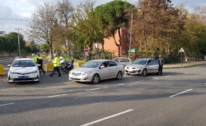 Trafik timleri drone ile denetim yaptı, sürücüleri affetmedi