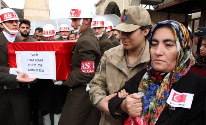 Van şehidi memleketi Adıyaman’da son yolculuğuna uğurlandı